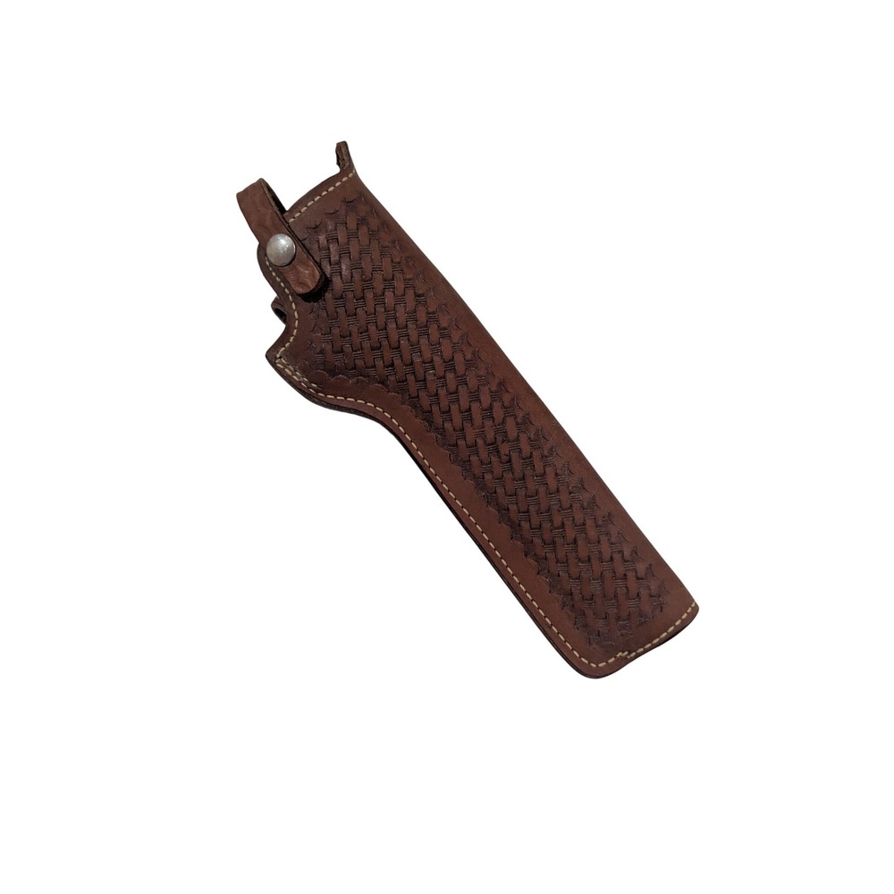 Vintage Smith & Wesson Leather Basketweave Holster 22 23W Brown Right Hand